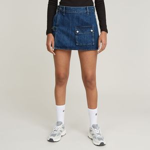 Micro Denim Skort - Donkerblauw - Dames
