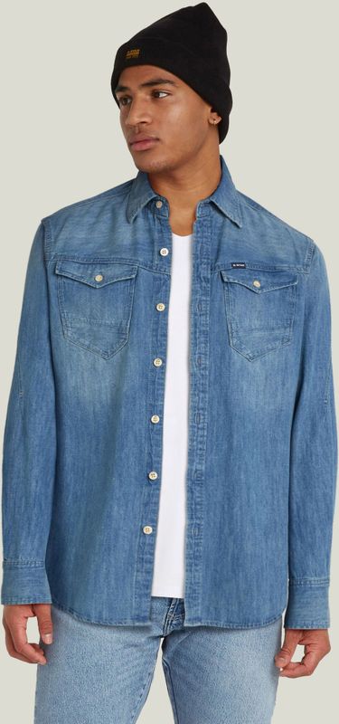 Arc 3D Slim Shirt - Midden blauw - Heren