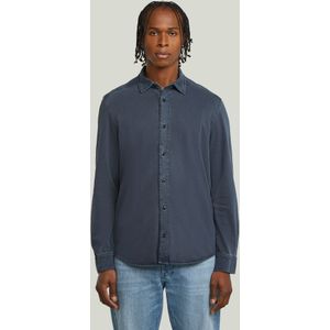 Jersey Shirt - Midden blauw - Heren