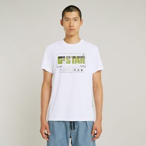 Flyer Graphic T-Shirt - Wit - Heren