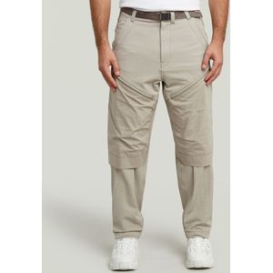 3D Belt Loose Track Pant - Beige - Heren