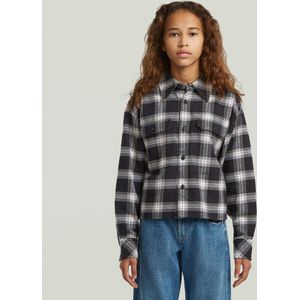 Overhemd Cropped Pocket voor meisjes - Groen - meisjes