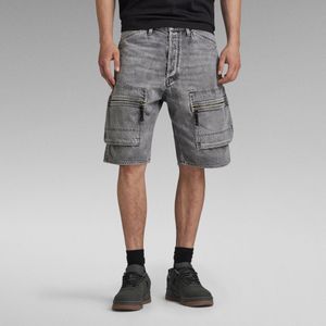 Denim Cargo Loose Short - Grijs - Heren