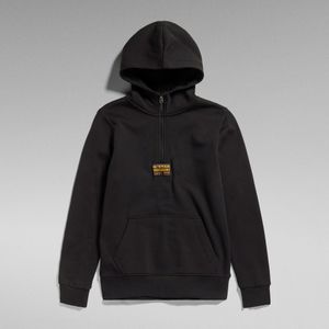 Kids Hooded Zip Sweater - Zwart - jongens