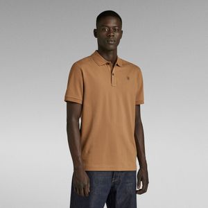 Dunda Slim Polo - Bruin - Heren