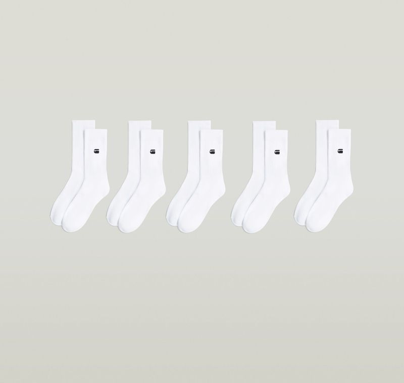 Sokken 5 Paar - Wit - Heren