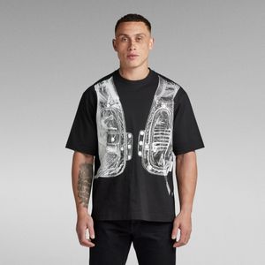 Archive Vest Boxy T-Shirt - Zwart - Heren