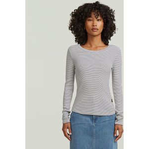 Striped Slim T-Shirt - Meerkleurig - Dames