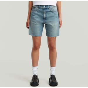 High Bermuda Raw Edge Short - Midden blauw - Dames