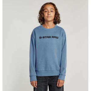 Kids Unisex Sweater Loose Unbrushed - Midden blauw - jongens