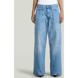 Wide Leg Jeans - Midden blauw - Dames
