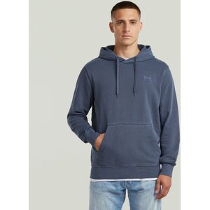 Logo Overdyed Hooded Sweater - Donkerblauw - Heren