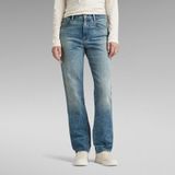 Viktoria High Straight Jeans - Midden blauw - Dames