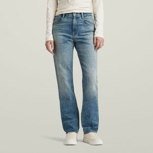 Viktoria High Straight Jeans - Midden blauw - Dames