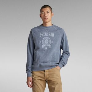 Collegic Raglan Loose Sweater - Meerkleurig - Heren