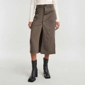 Midi Utility Rok - Bruin - Dames