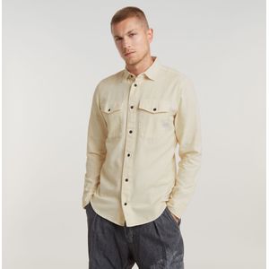 Marine Slim Shirt - Beige - Heren