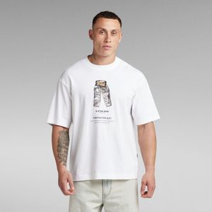 Archive Print Boxy T-Shirt - Anders - Heren