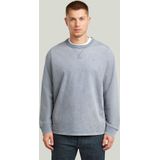 Washed Sweater - Donkerblauw - Heren