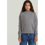 Vest - Grijs - Modern Cableknit - Voor Meisjes