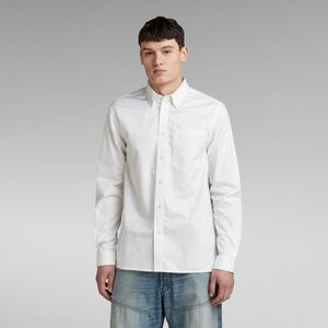 One Pocket Regular Shirt - Wit - Heren