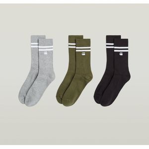 Stripe Sokken 3 Paar - Meerkleurig - Heren