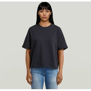 Boxy - T-shirt-sweater - Donkerblauw - Dames