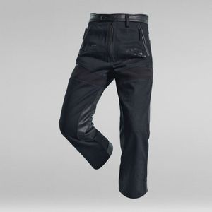 E Moto Broek Lederen Details - Zwart - Dames