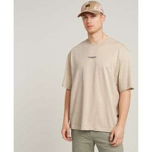 Center Chest Boxy T-Shirt - Beige - Heren