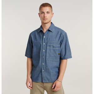 Double Pocket Relaxed Shirt - Donkerblauw - Heren