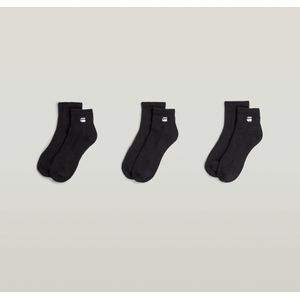 Short Sokken 3 Paar - Zwart - Heren