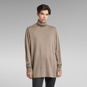 Gebreide Coltrui Loose - Beige - Dames