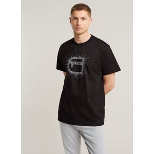 Stitch Burger Logo Loose T-Shirt - Zwart - Heren