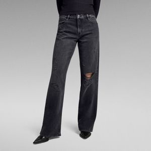 Judee Low Waist Loose Jeans - Zwart - Dames