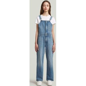 Straight Leg Zip Tuinbroek Meisjes - Lichtblauw - meisjes
