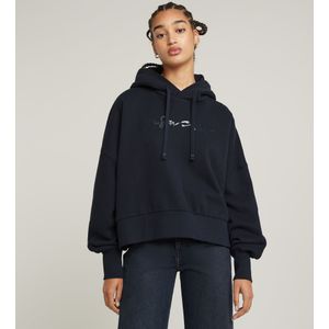 G-Script Oversized Hoodie - Donkerblauw - Dames