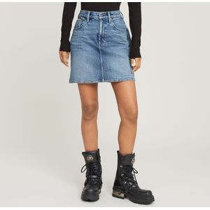 Viktoria Short Skirt Clean Edge - Midden blauw - Dames