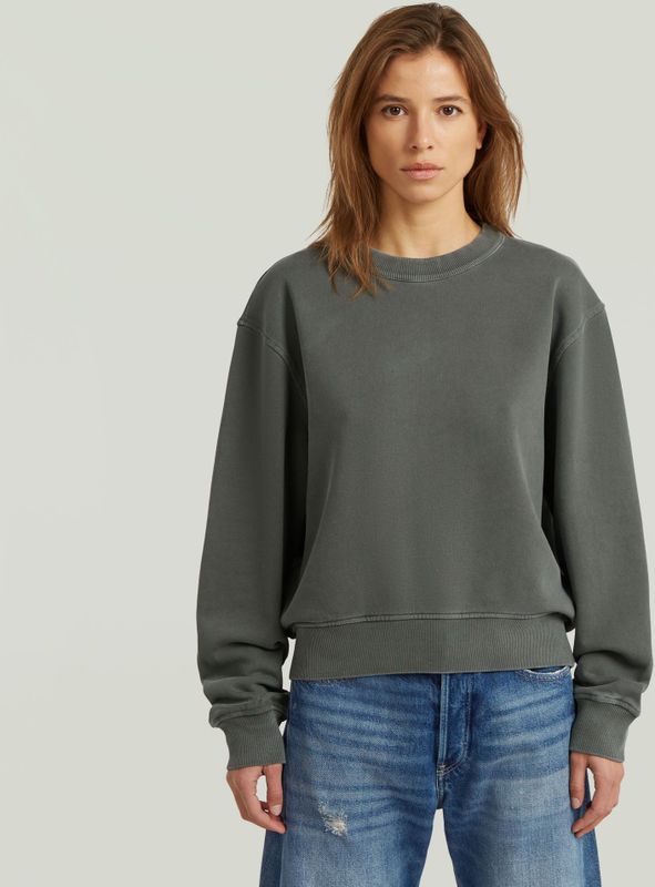 Washed Relaxed Sweater - Grijs - Dames