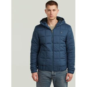 Meefic Quilted Hooded Jack - Midden blauw - Heren
