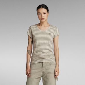 Stripe Eyben Slim V-Hals Top 2.0 - Meerkleurig - Dames