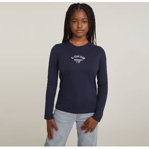 Kids Long Sleeve T-Shirt Originals - Donkerblauw - meisjes