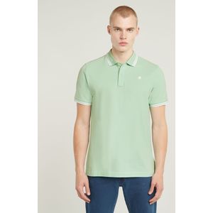 Dunda Slim Stripe Polo - Groen - Heren
