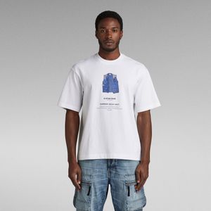 Archive Print Boxy T-Shirt - Anders - Heren
