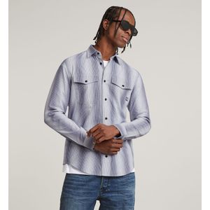 Marine Slim Shirt - Meerkleurig - Heren