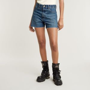 High Short Met Split - Midden blauw - Dames