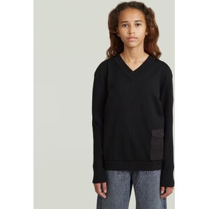 Sweater Knit voor meisjes - Zwart - meisjes