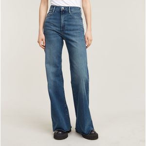 Deck Ultra High Wide Leg Jeans - Midden blauw - Dames