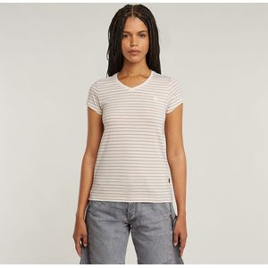 Stripe Eyben Slim V-hals T-shirt 2.0 - Meerkleurig - Dames