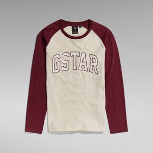 Kids Long Sleeve T-Shirt College - Rood - meisjes