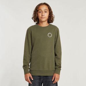 Kids Sweater Unbrushed - Groen - jongens